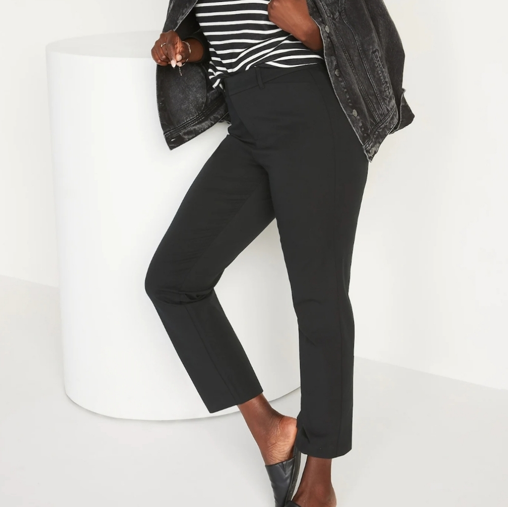 High-Waisted Pixie Straight Pants